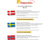 Tablet Screenshot of happydays.nu